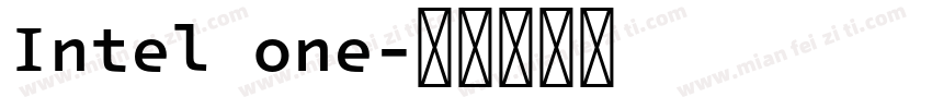 Intel one字体转换